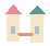 텍스트 블라인드 신규 성 좌우탑, 46×42 논리 픽셀