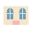 텍스트 블라인드 신규 성 창문, 46×42 논리 픽셀